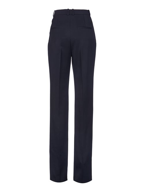 PANTALONI A VITA ALTA IN GRAIN DE POUDRE SAINT LAURENT | 777623Y7E631000